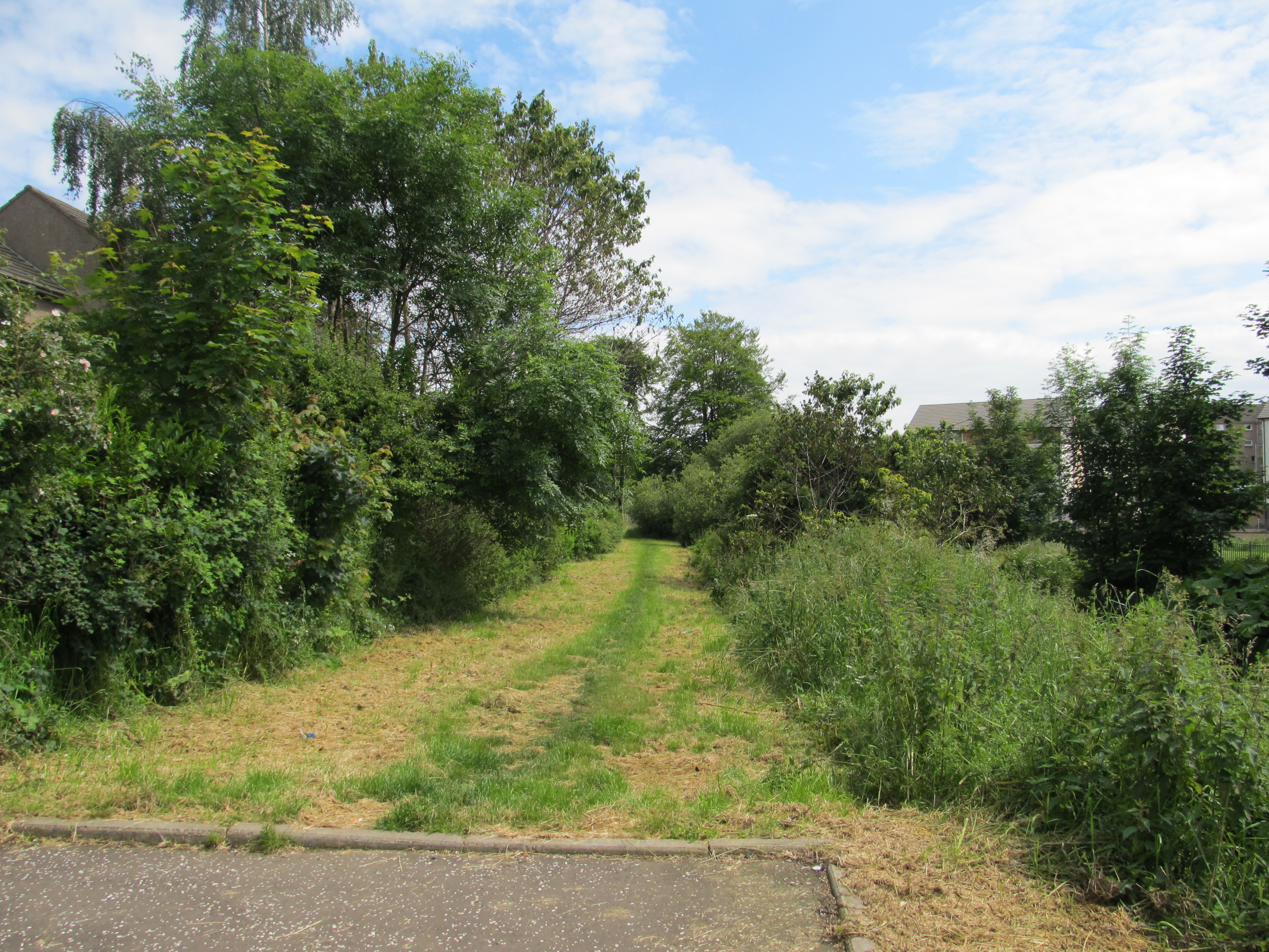 View of entry to triangle from Firrhill Drive