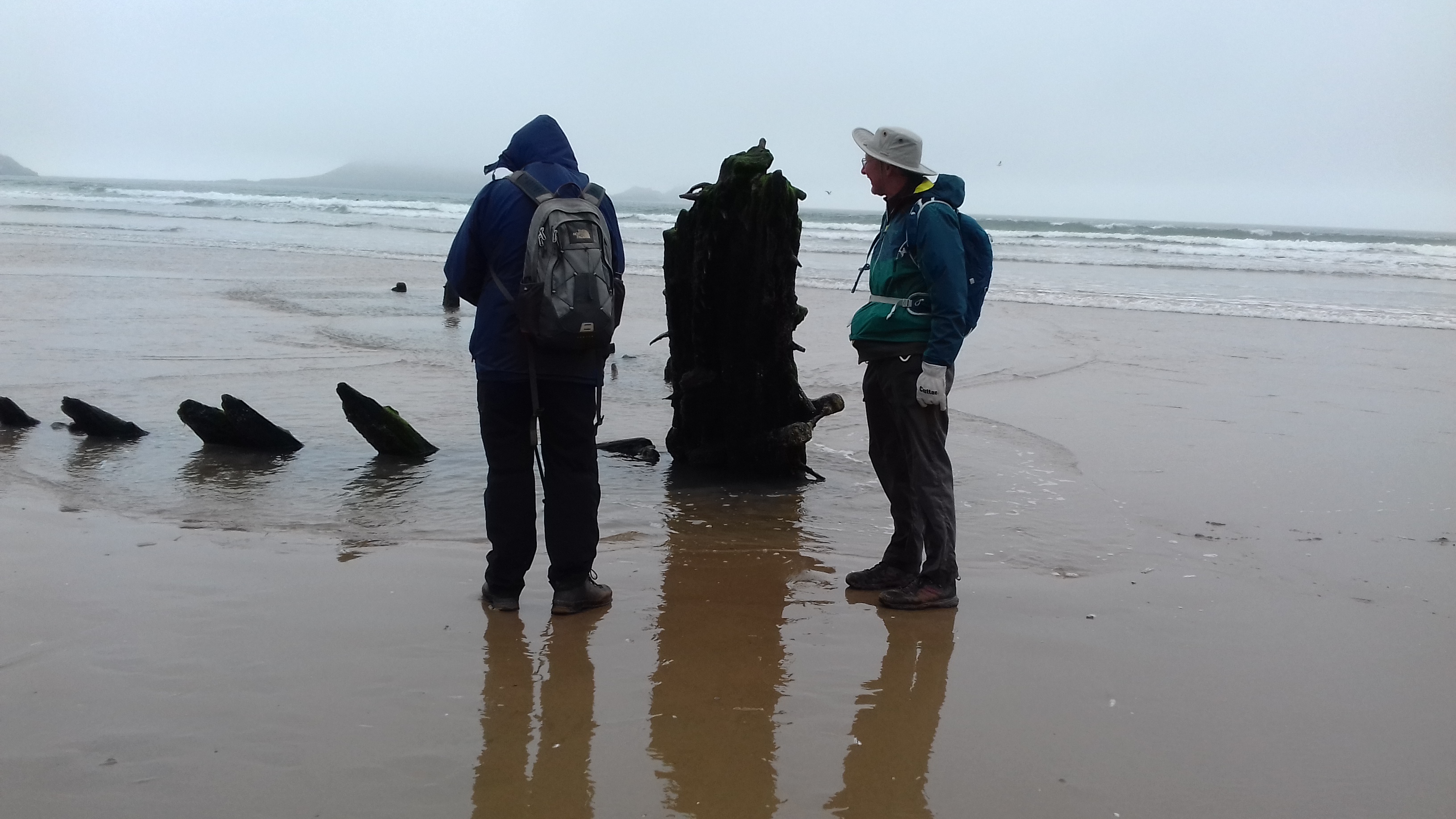 Old wrecks on beach!