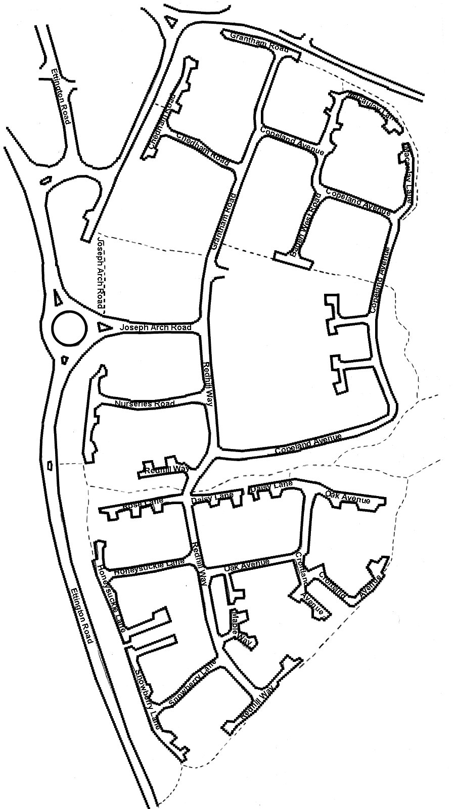 Map of Redhill Park Map of Redhill Park