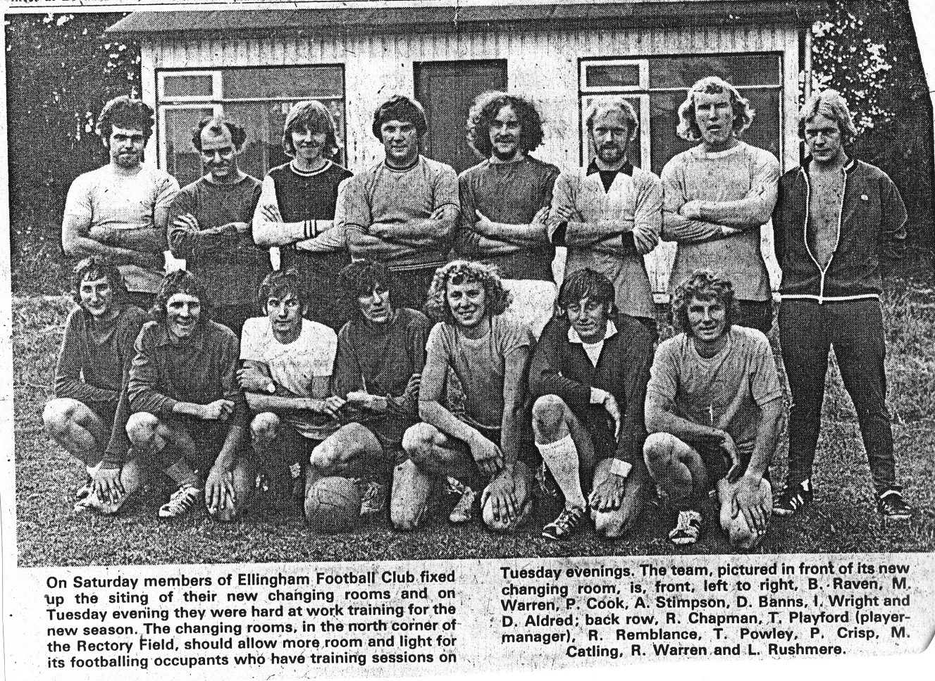 Ellingham FC c1974