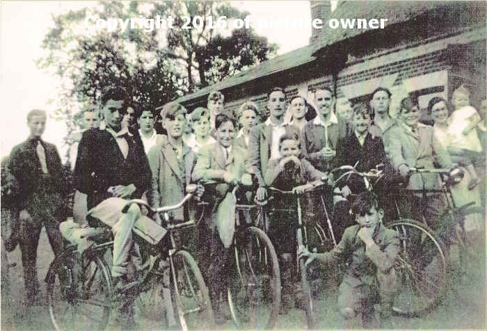 Biking home from Boys Brigade summer camp in 1942
