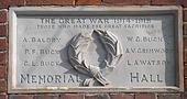 WW1 plaque