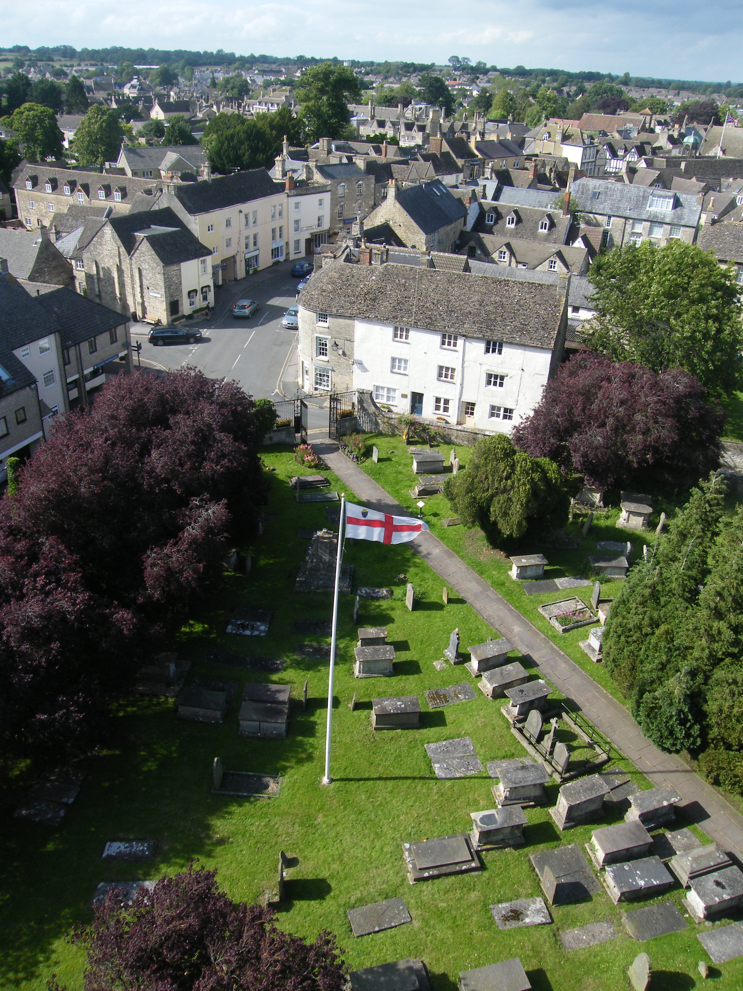 View from the Top of the Church Tower, Church Open Day, July 2012