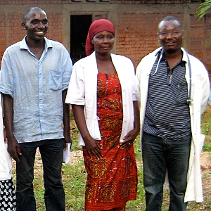 Doctors outside the Hospital