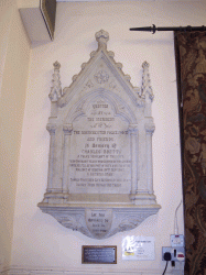 Sergeant Brett's Memorial in Saint Ann's Church, Manchester Sergeant Brett's Memorial in Saint Ann's Church, Manchester