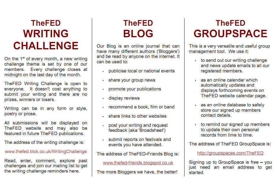 How to write leaflets image