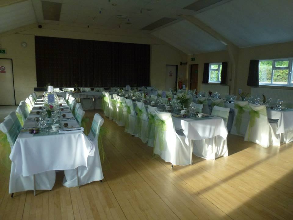 Curdworth Village Hall Photograph Set For A Wedding Reception