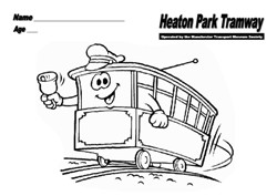 cartoon trams
