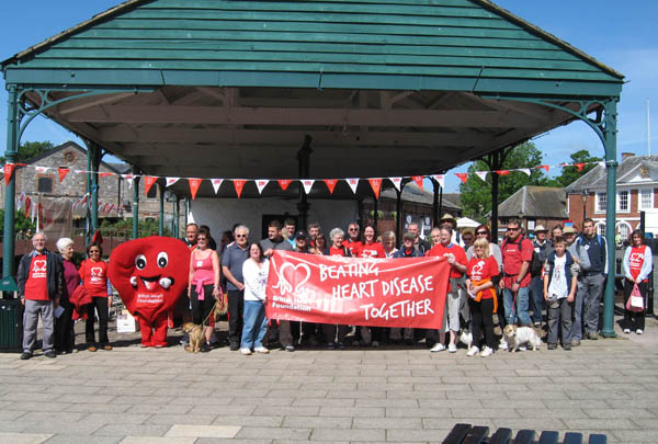 Walkers ready to set off from the Quay