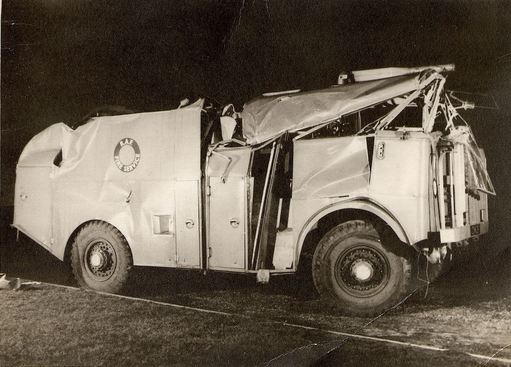 RAF Fire Service, Thornycroft crash