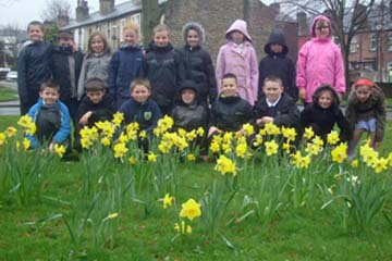 School children visited the Park