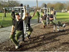 Fitness Equipment in use