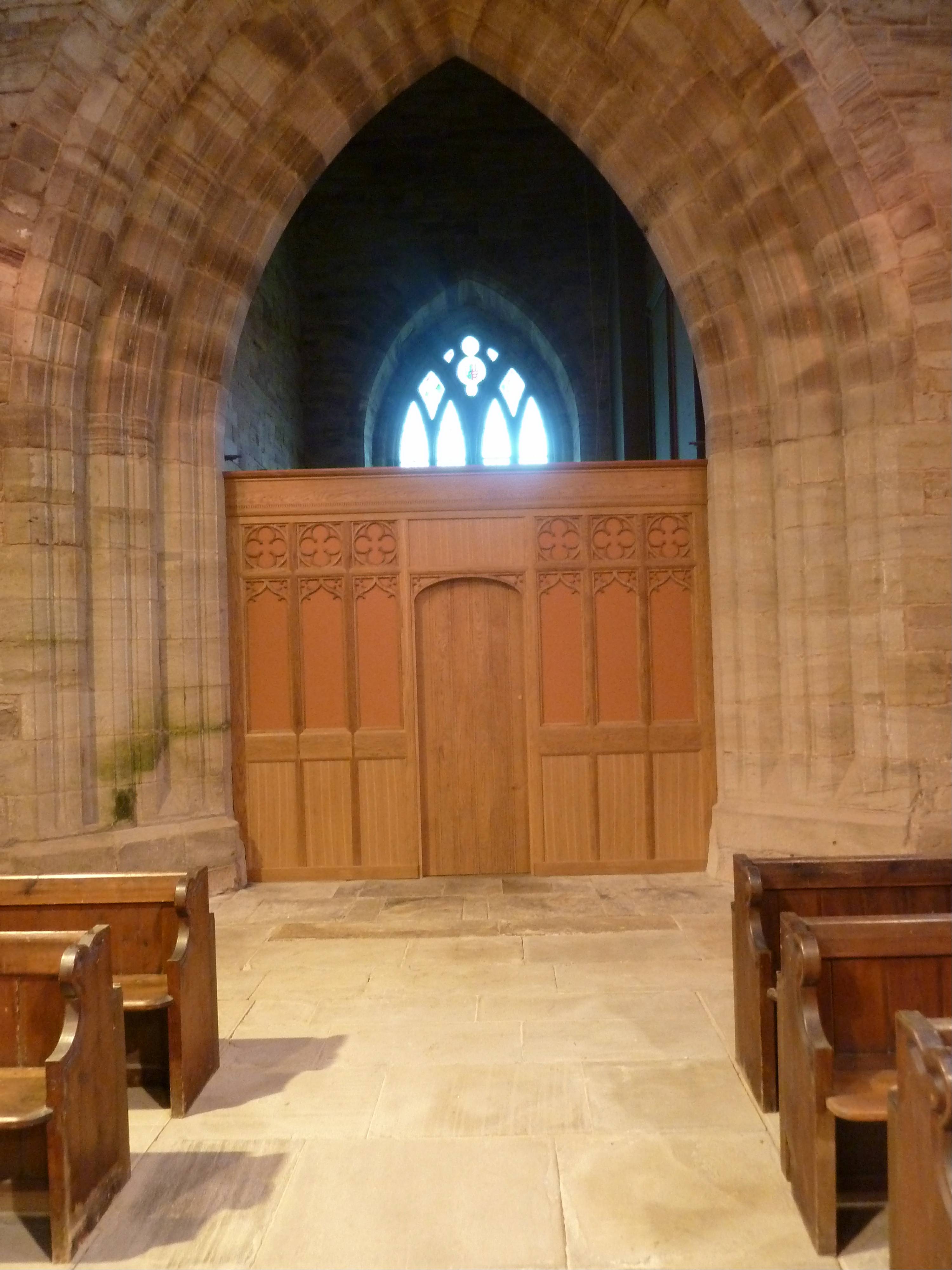 New door to the Vestry area now housing the long awaited WC's