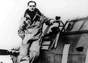 RAF pilot Baden in uniform