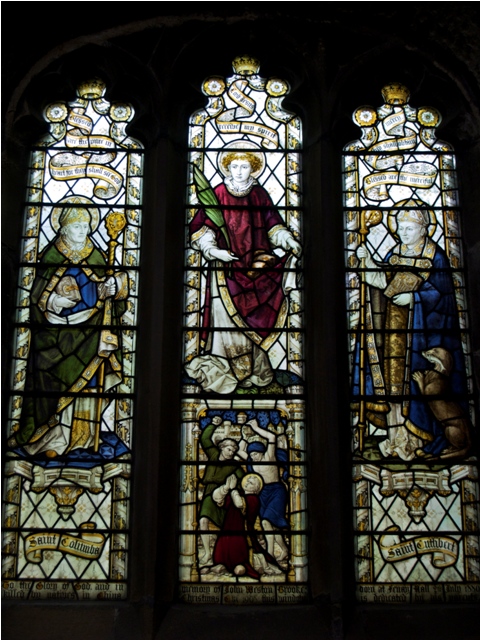 St Cuthbert with his otter!